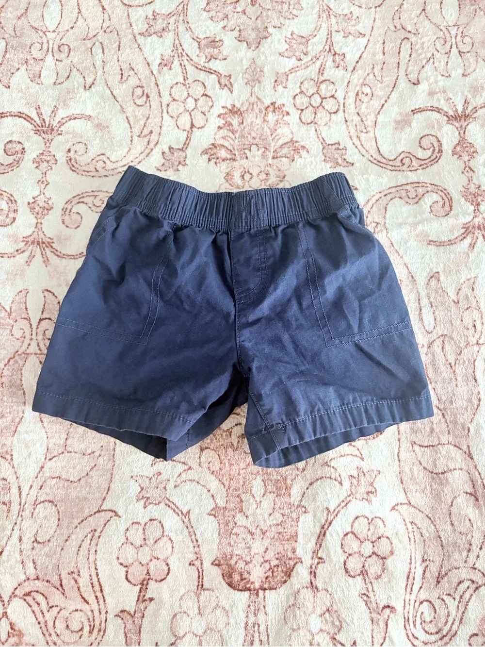 Carter's Navy Elastic-Waist Athletic Shorts